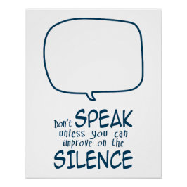 Don't Speak Poster