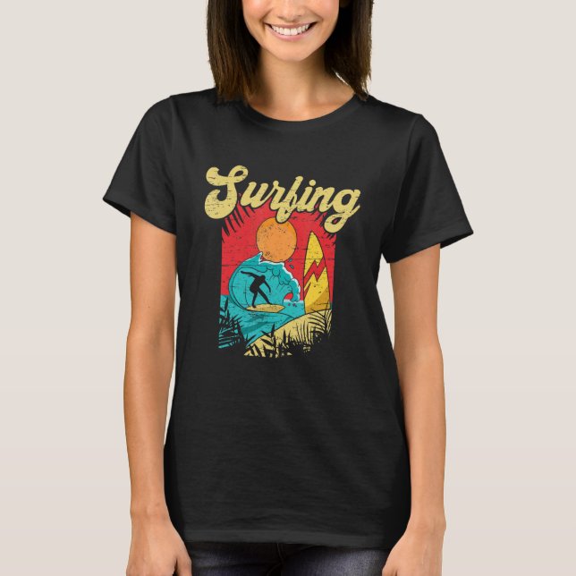 Don't Stop Surfing Extreme Sports Sea Waves Surfer T-Shirt (Vorderseite)