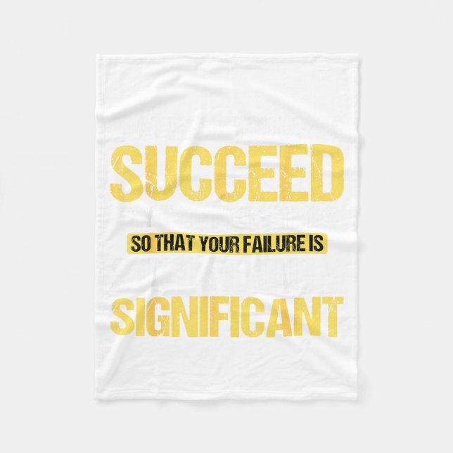 Don't Succeed Statistically Significant Science Pu Fleecedecke (Vorderseite)