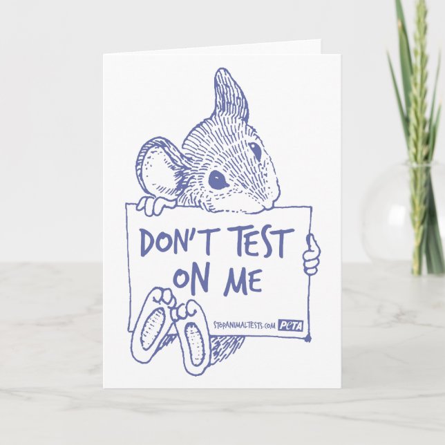 Don't Test On Me Card Karte (Vorderseite)