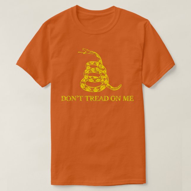 Dont Tread auf Me Texas Gadsden Flag T-Shirt (Design vorne)