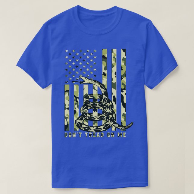 Dont Tread auf meiner Camouflage Amerikanische Fla T-Shirt (Design vorne)