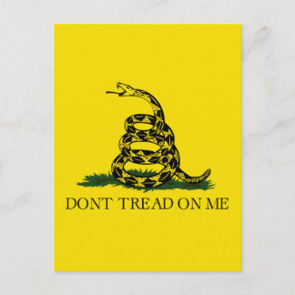 DONT TREAD AUF MIR, die Gadsdenflagge Postkarte