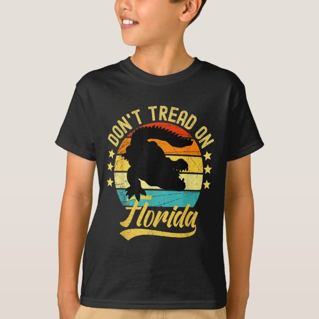 Don't Tread On Florida Alligator  T-Shirt (Vorderseite)