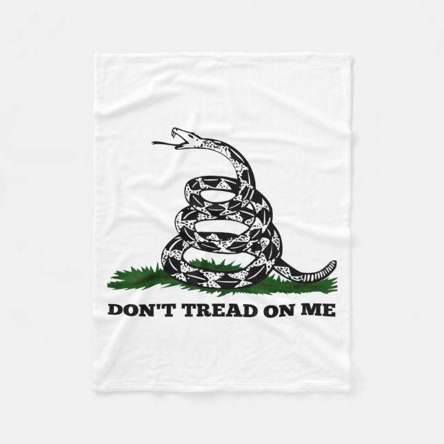 Don't Tread On Me 2nd Amendment Patriotic New Nove Fleecedecke (Vorderseite)