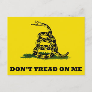 Don't Tread On Me flag Postkarte