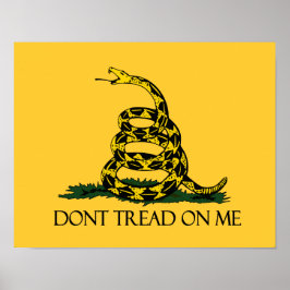 Dont Tread on Me Gadsden Flag Historisches Militär Poster