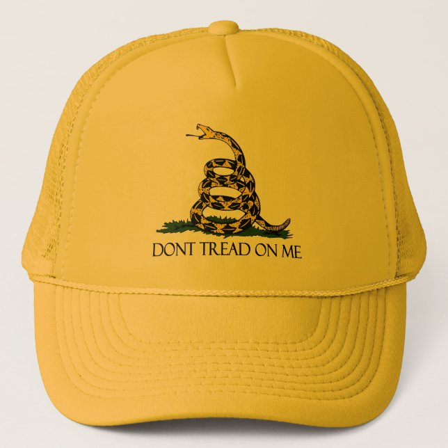 Dont Tread on Me Gadsden Flag Historisches Militär Truckerkappe (Vorderseite)