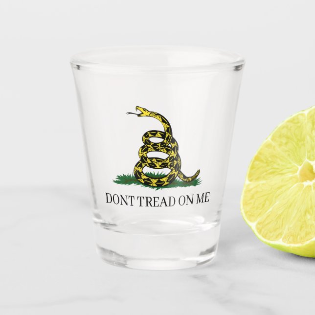 DONT TREAD ON ME Gadsden Snake Schnapsglas (Vorderseite)