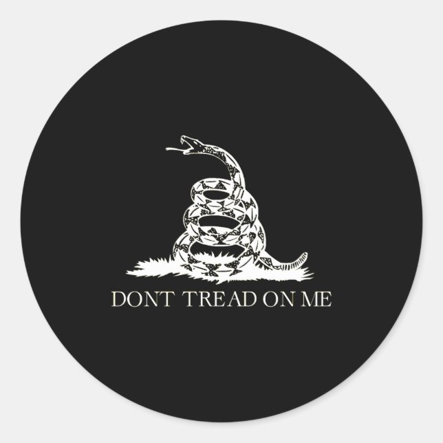 Dont Tread On Me  Runder Aufkleber (Vorderseite)