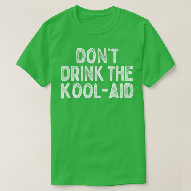 Dont trinken die Kool-Hilfe Retro Völker Temple De T-Shirt (Design vorne)
