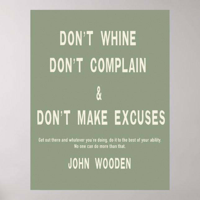 Don't Whine Poster (Vorne)