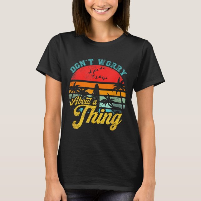 Don't Worry About A Thing Jamaican Rasta Reggae Fu T-Shirt (Vorderseite)