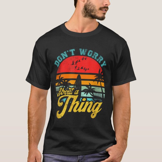 Don't Worry About A Thing Jamaican Rasta Reggae Fu T-Shirt (Vorderseite)