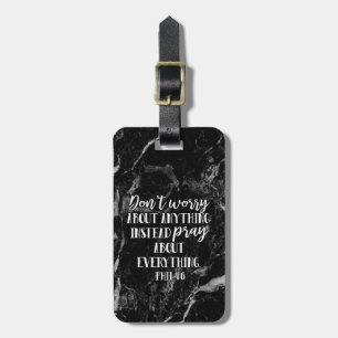 Dont Worry Pray Bible Verse Scripting Christlich Gepäckanhänger