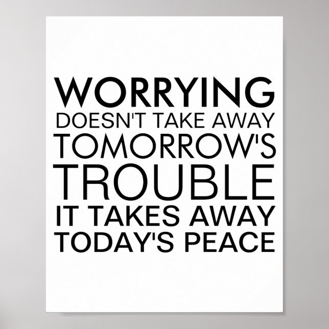 Dont Worry Sitive Message  Poster (Vorne)