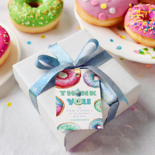 Donut 1. Geburtstagsfeier Junge Süßer Dankeschön-G Geschenkanhänger