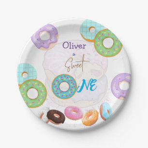 Donut 1. Geburtstagsjunge Pappteller