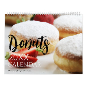 Donut 2025 Wall Calendar Geschenk Dougnnut Kalender
