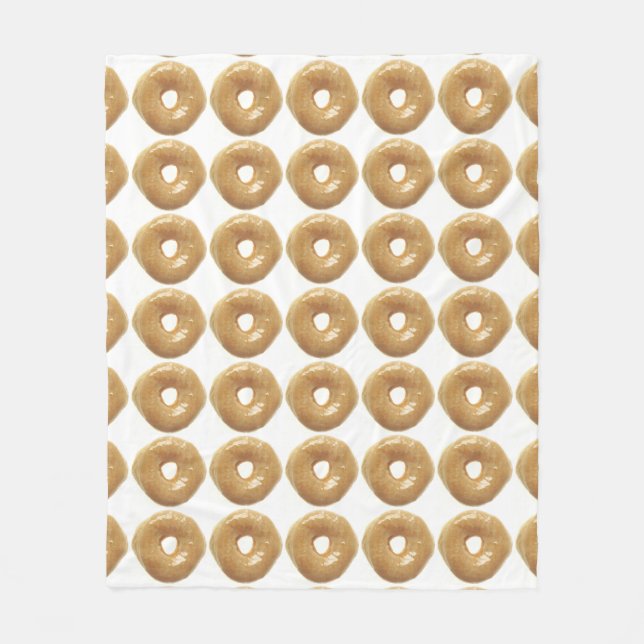 Donut angehobene Glazed Bakers Dutzend Fleecedecke (Vorderseite)
