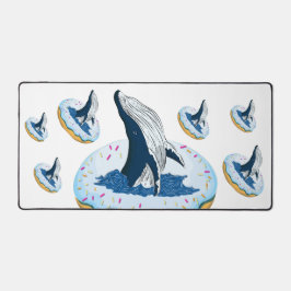 Donut auf dem Wal Schreibtischunterlage