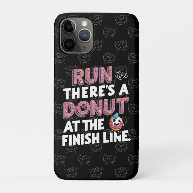 Donut auf der finish Line Funny Fitness Motivation Case-Mate iPhone Hülle (Rückseite)