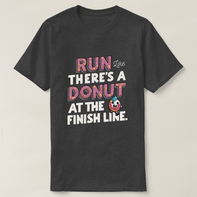 Donut auf der finnischen Linie Entschließung zur l T-Shirt (Design vorne)