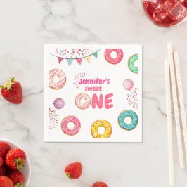 Donut Baby Birthaday Sprinkle Napkins Serviette