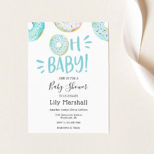 Donut Baby Shower Einladung