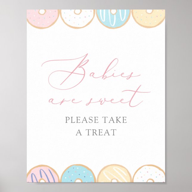 Donut Baby Sprinkle Babies sind süß Nehmen Sie ein Poster (Vorne)