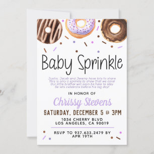 Donut Baby Sprinkle Baby Dusche Einladung