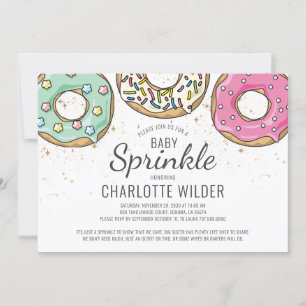 Donut Baby Sprinkle Einladung