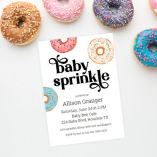 Donut Baby Sprinkle Einladung