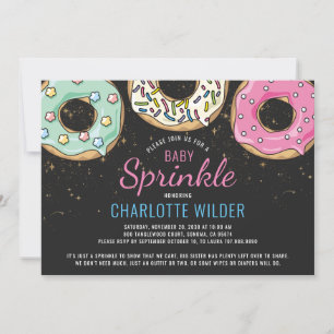 Donut Baby Sprinkle Gender Neutrale Einladung