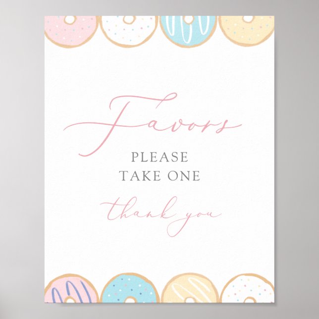 Donut Baby Sprinkle Lieblingsunterschrift Poster (Vorne)