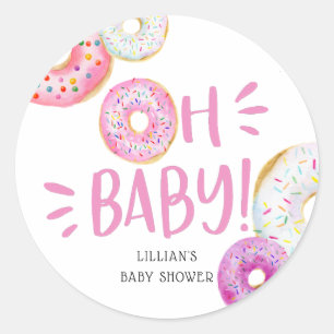 Donut Baby Sprinkle Runder Aufkleber