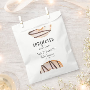 Donut Babydusche natürliche Beige niedliche Begrüß Geschenktütchen