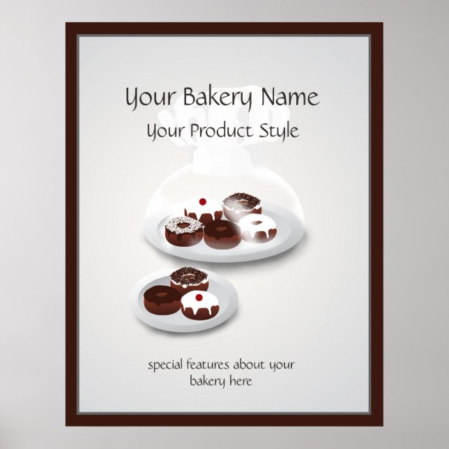 Donut Bakery Shop Floor Schild (Vorne)
