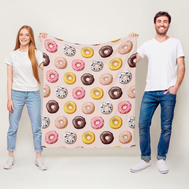 Donut Bakery Shop Muster Fleecedecke (Beispiel)