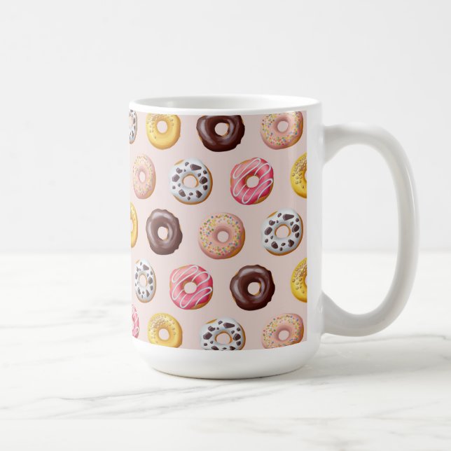 Donut Bakery Shop Muster Kaffeetasse (Rechts)