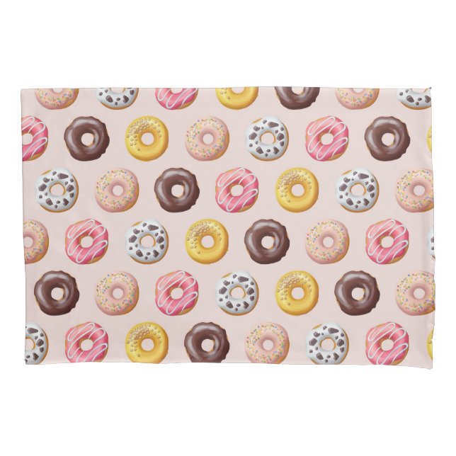 Donut Bakery Shop Muster Kissenbezug (Vorderseite-Links)