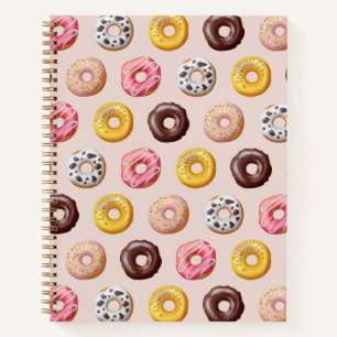 Donut Bakery Shop Muster Notizbuch