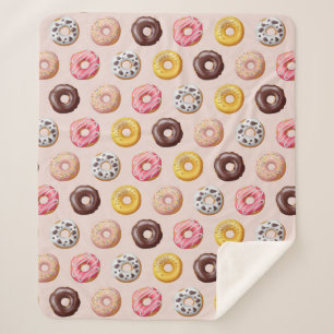 Donut Bakery Shop Muster Sherpadecke