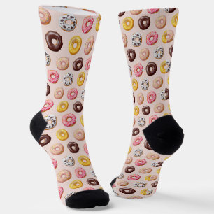 Donut Bakery Shop Muster Socken