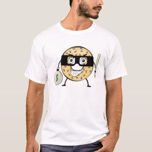 Donut Bandit - Funny Character Illustration T-Shirt