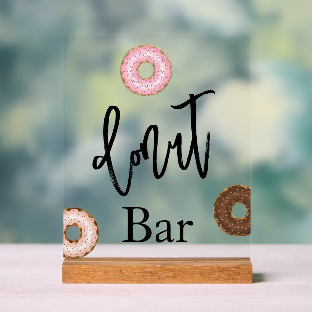 Donut-Bar-Hochzeit Acryl-Schild Acrylschild (Neutral)