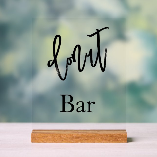 Donut bar wedding Acrylic sign Acrylschild (Neutral)