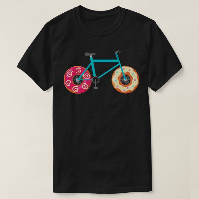 Donut Bicycle with Donut Wheels T-Shirt (Design vorne)