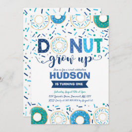 Donut Birthday Einladung Donut Grow Up Party