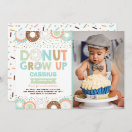 Donut Birthday Einladung Donut Grow Up Party